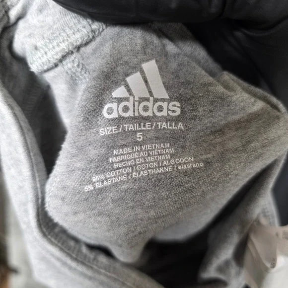 Adidas Girls Size 5 Leggings Lot Black Gray AEROREADY 2Pc Set - Picture 3 of 14